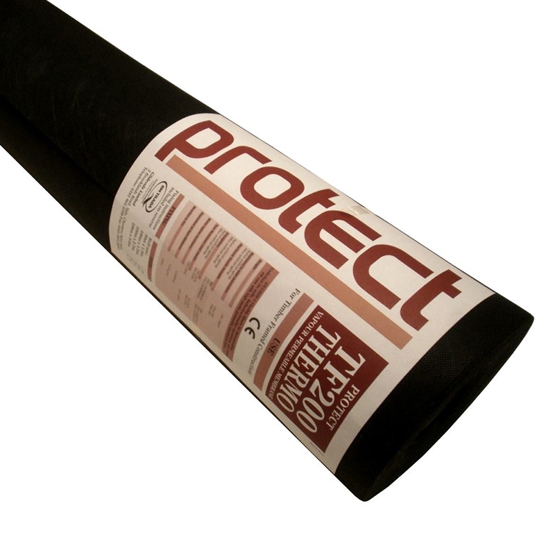 Protect TF200 Construction Breather Membrane in Black - 1.5m x 100m