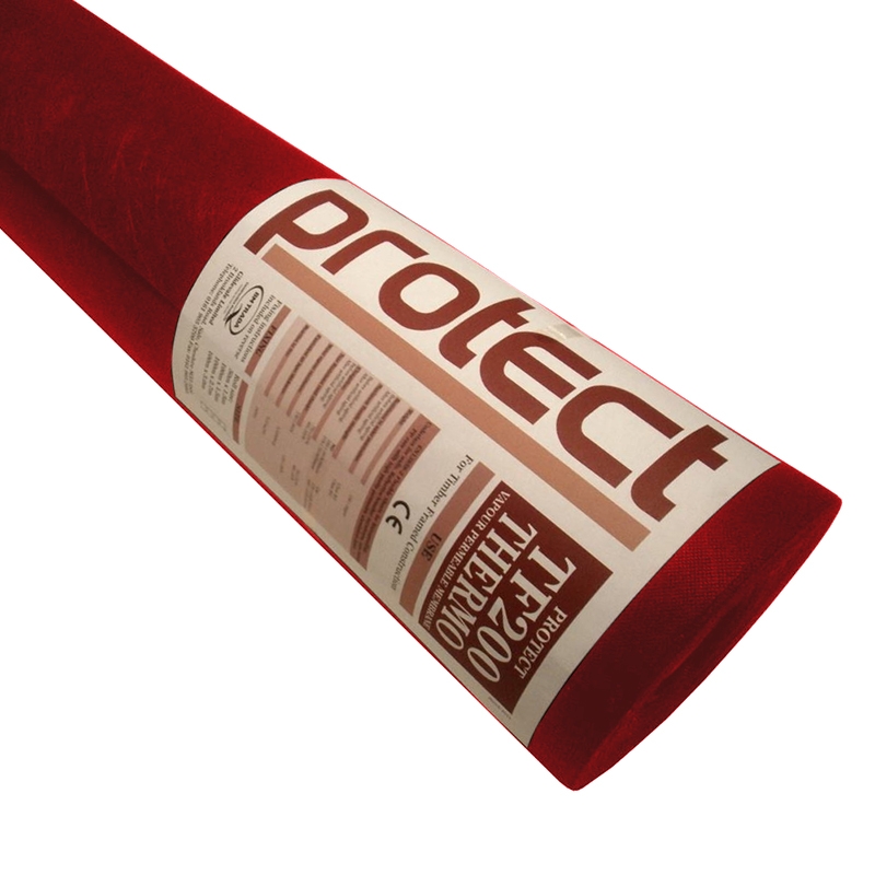 Protect TF200 Construction Breather Membrane in Red - 1.5m x 100m