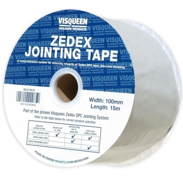 Visqueen Zedex DPC Jointing Tape 100mm x 15m Pallet of 144 Rolls