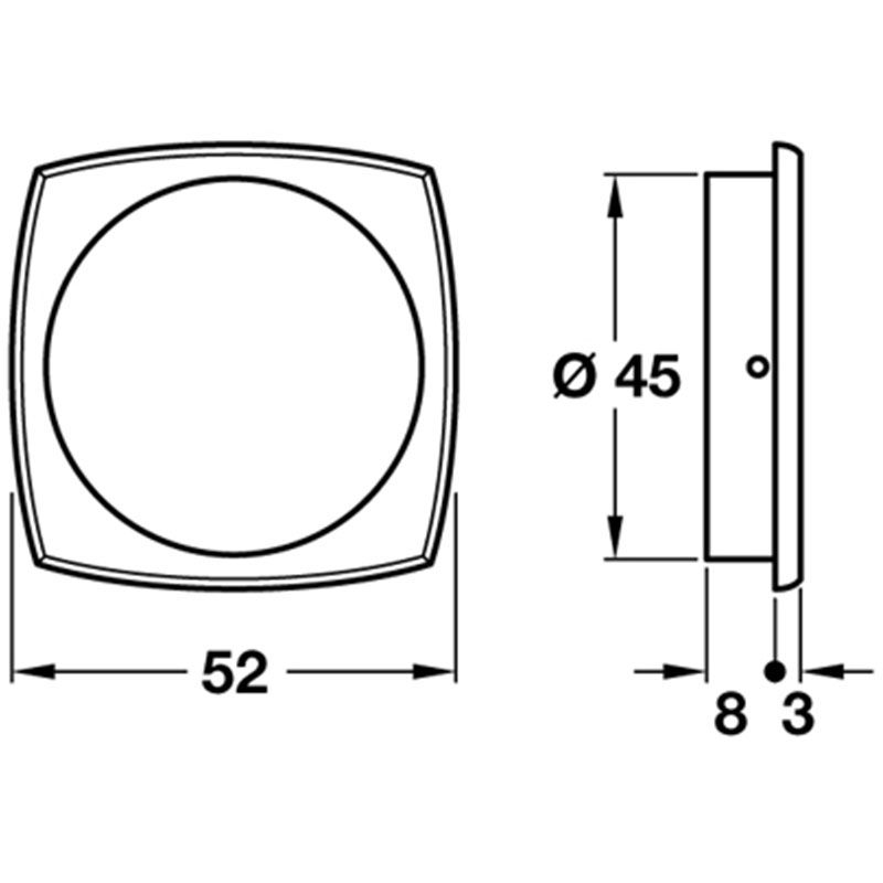Hafele Flush Inset Square Inset Pull Handle for Sliding Doors in Dual