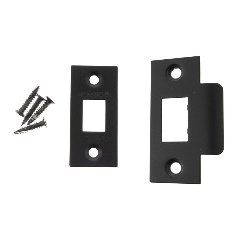 Atlantic Tubular Latch Face Plate Kit Premium Finish Matt Black