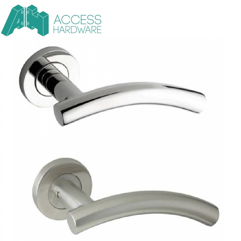 arched-t-bar-stainless-steel-door-handle-pair-lever-on-rose-fire-rated