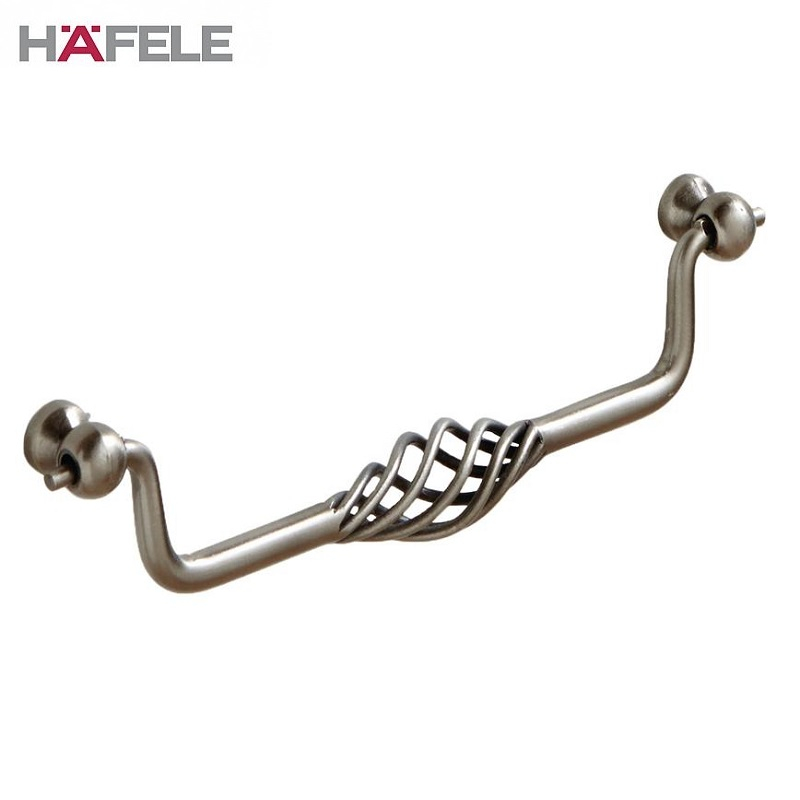 pewter-effect-cage-drop-down-cupboard-door-drawer-pull-handle