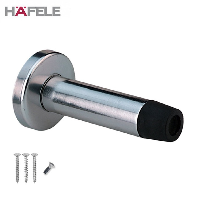 Concealed Wall Mounted Rubber Door Stop Aluminium