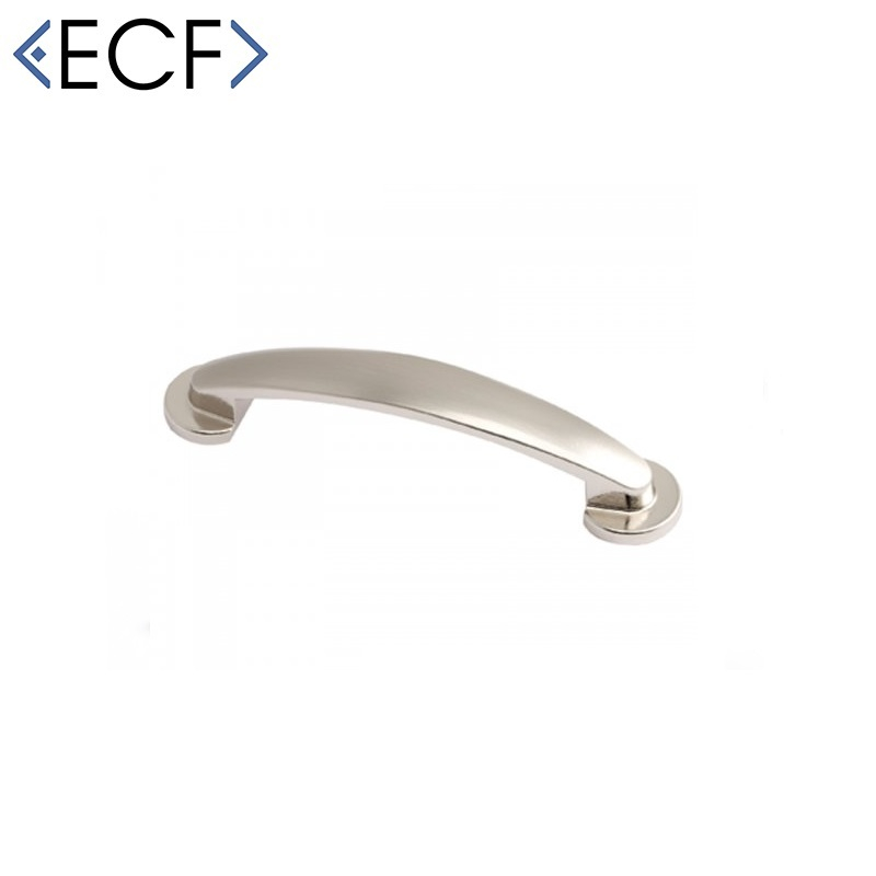 BOWED D STYLE Brushed Nickel Cupboard Door and Drawer Pull Handle
