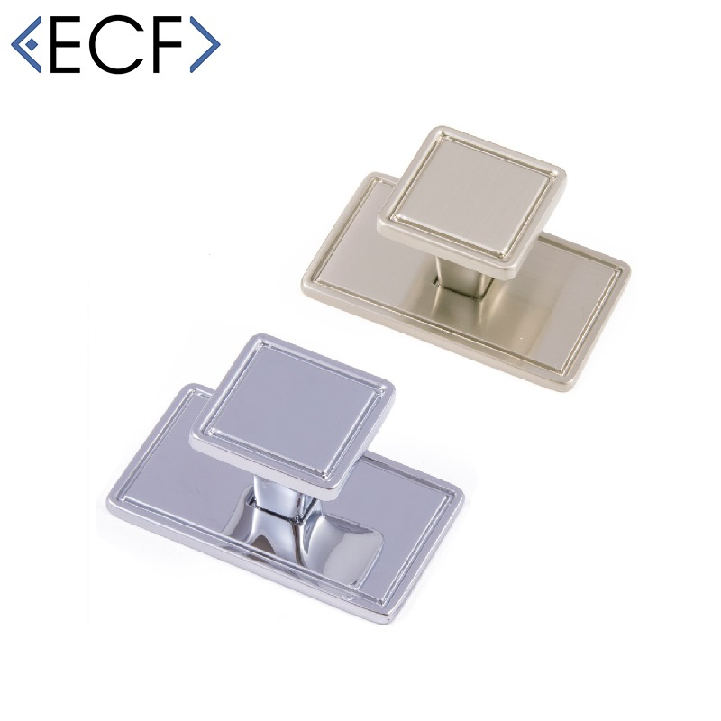 East Coast Expressions Windsor Contemporary Square Knob Brushed Nickel (30mm)