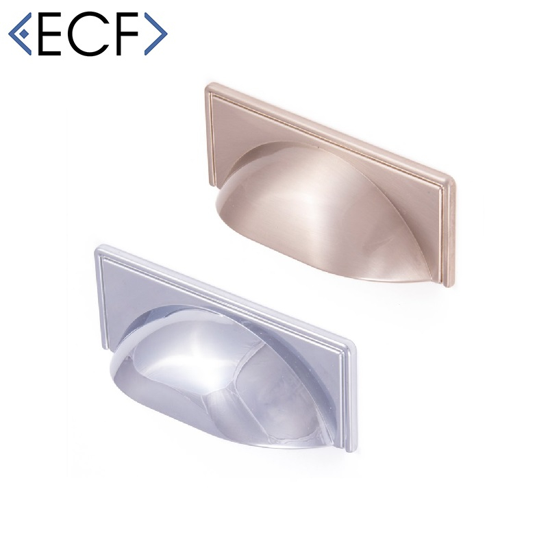 East Coast Expressions Windsor Modern Cup Pull Handle  Brushed Nickel (64mm)