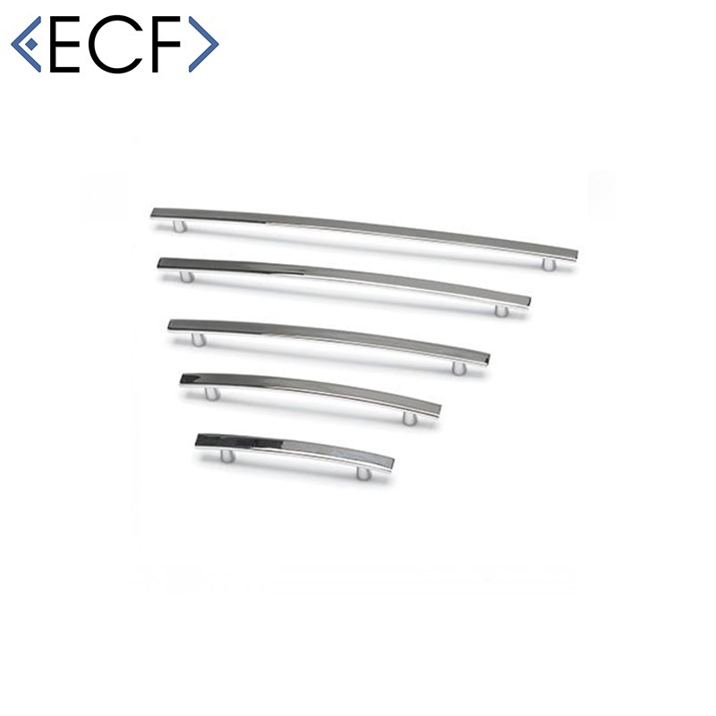 East Coast Chrome FLAT CURVED Cabinet Rod Pull Handle (96mm)