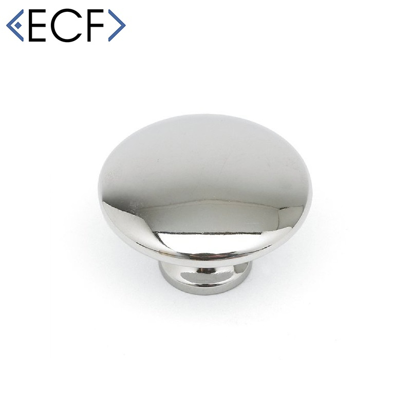 MUSHROOM Cupboard Door Drawer Knob in Polished Chrome