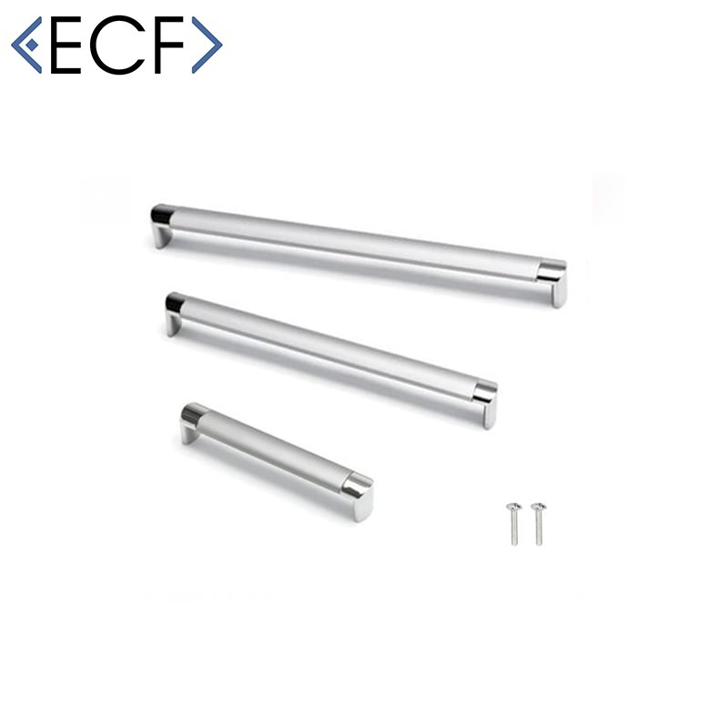 East Coast OVAL TUBE Dual Chrome Cupboard Door Rod Pull Handle (128mm)