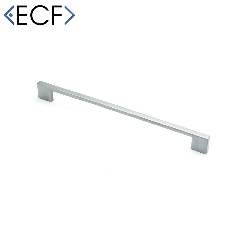 East Coast SLIM SQUARE D Chrome Cupboard Door Pull Handle (160mm)