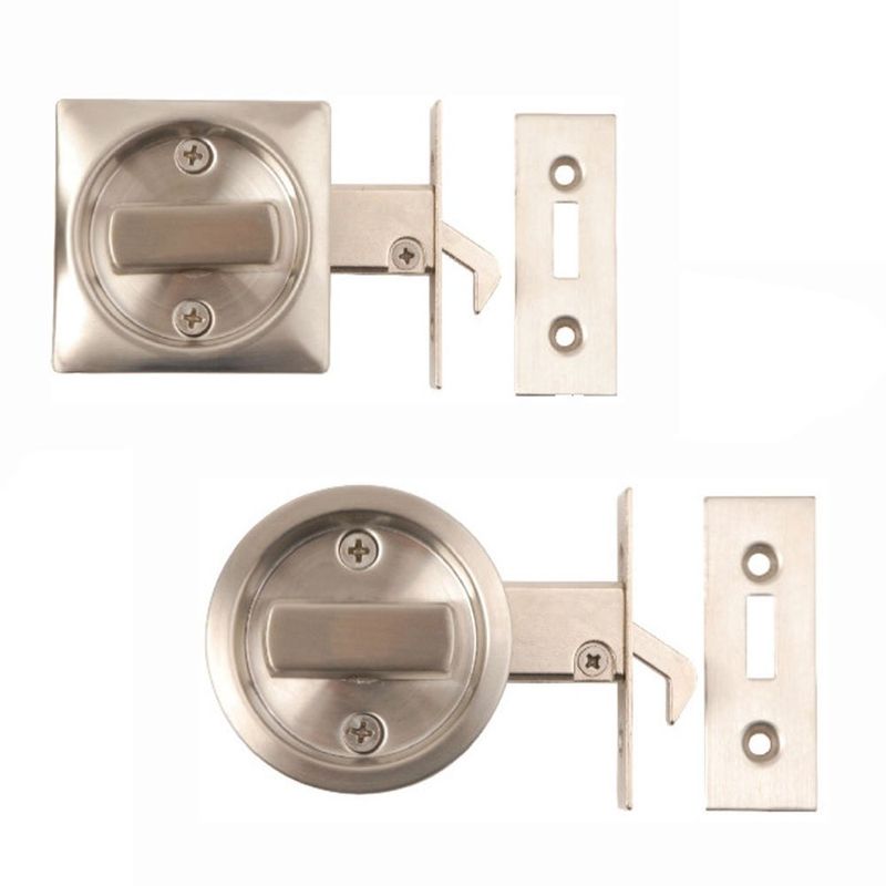 Excel Stainless Steel Sliding Pocket Door Bathroom Hook Latch Lock ...