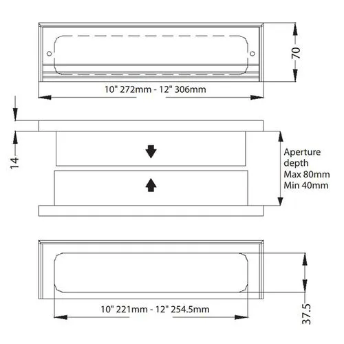 Fire Essentials Intumescent Letter Plate Fire Rated