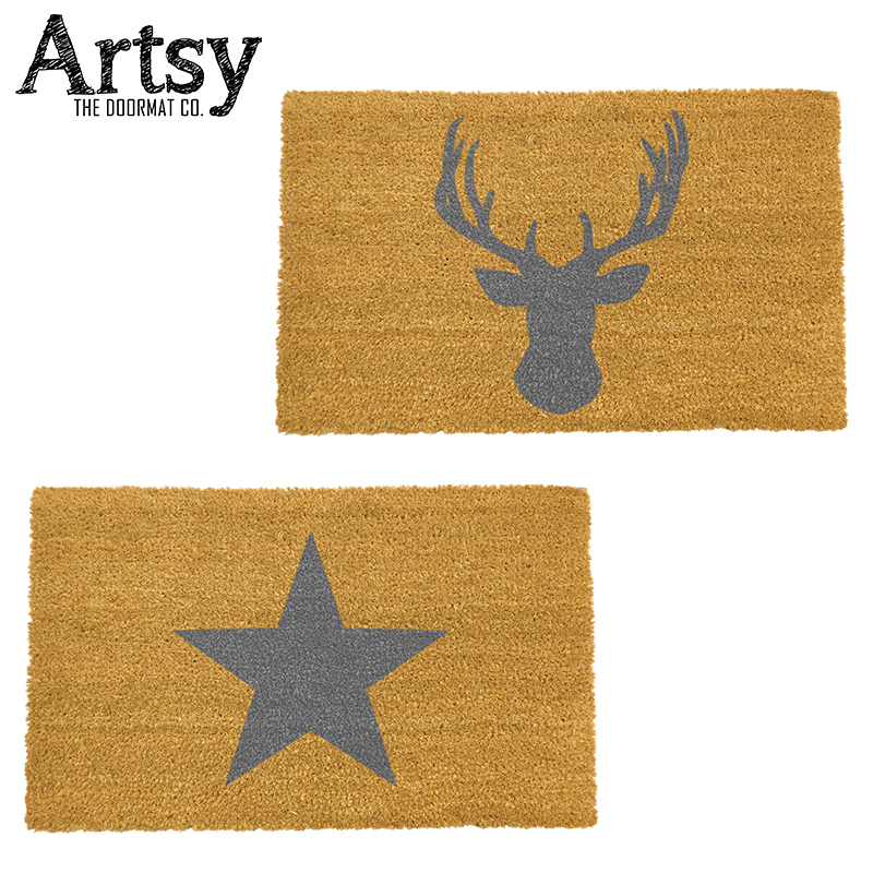 artsy-grey-coir-doormat
