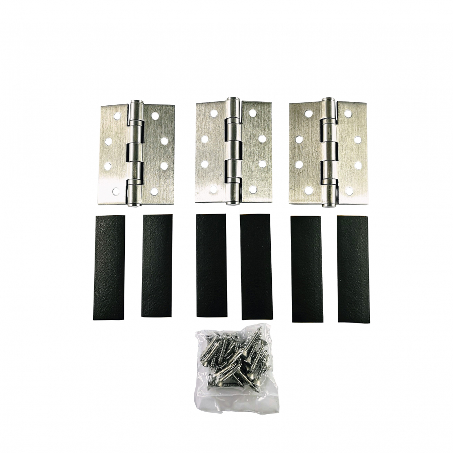 Fire Essentials Grade 7 Fire Rated Hinge and Intumescent Pads Stainless