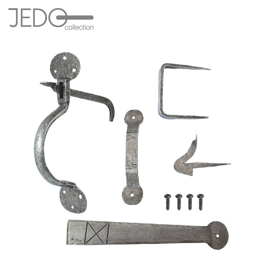 Hand Forged Suffolk Thumb Latch Door Gate Pewter Finish