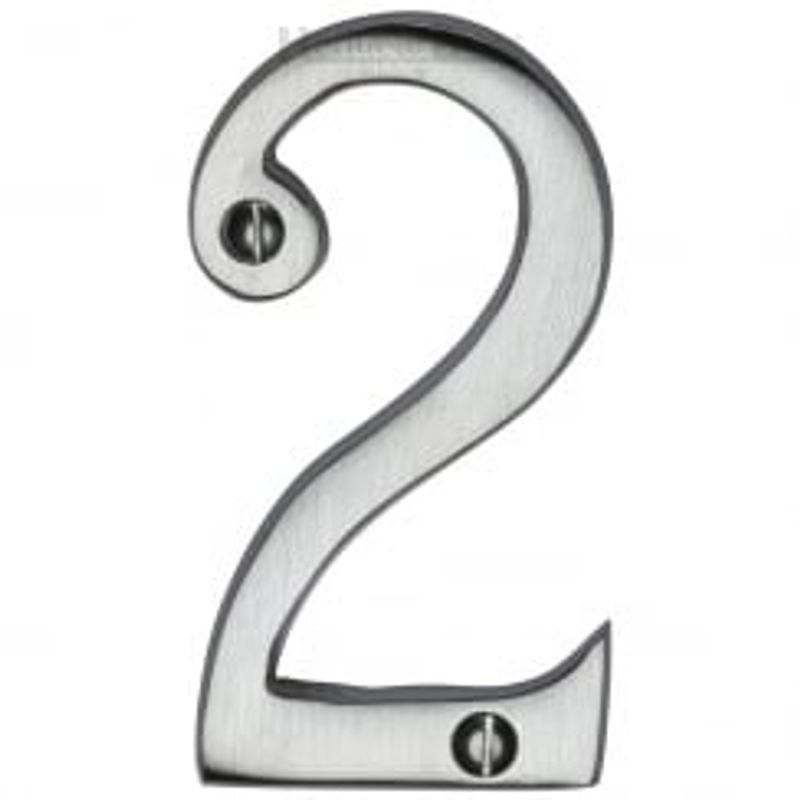Heritage Brass External House Front Door Numbers 09 (76mm) Finish
