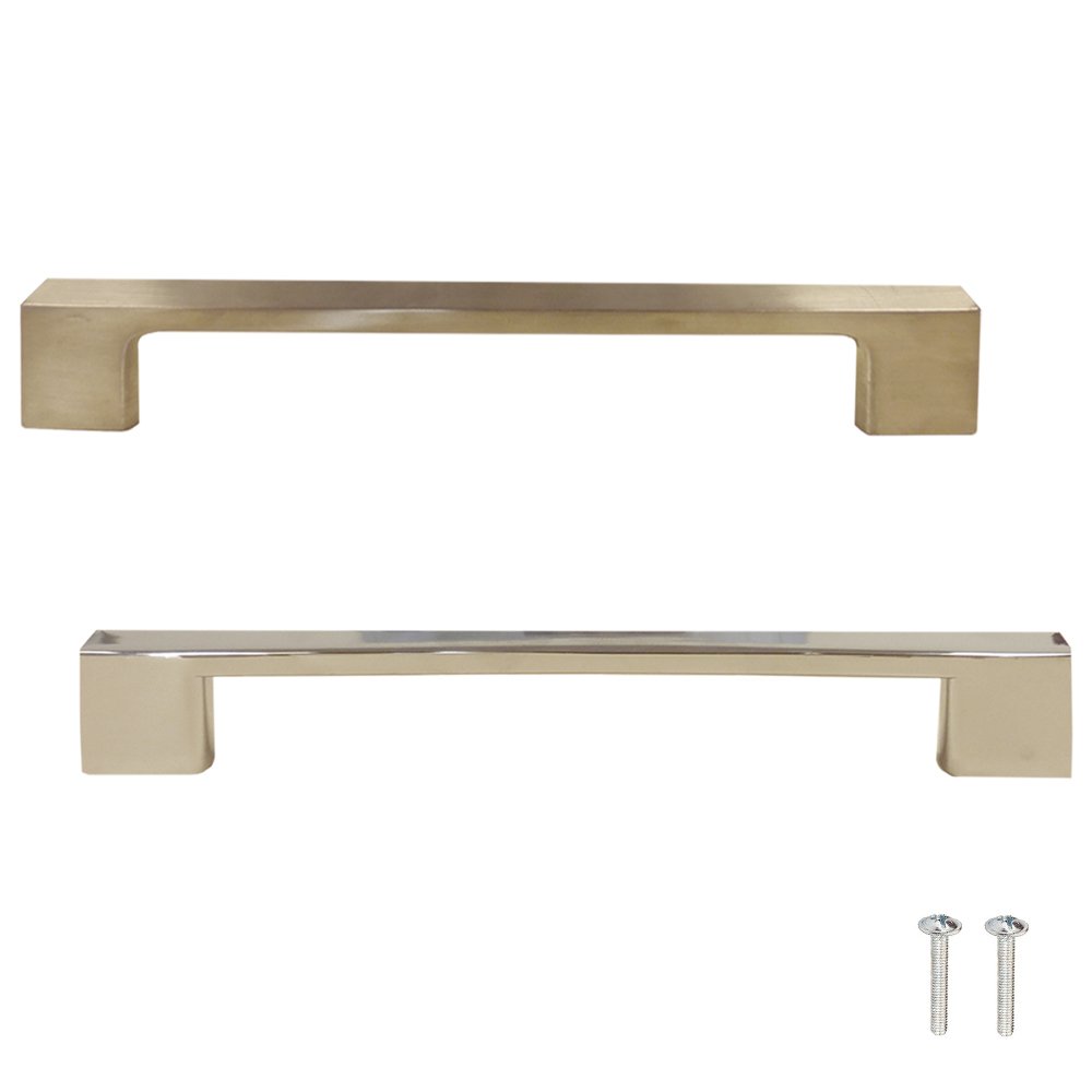Hafele LABURNUM Door Pull Bar Handle Brushed Nickel 256mm (290mm