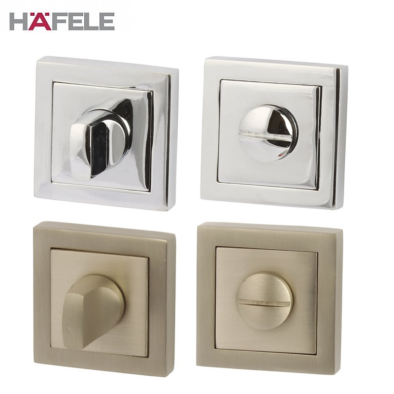 VENMORE THORNTON Square Rose Thumb Turn & Release Set (Polished Chrome)