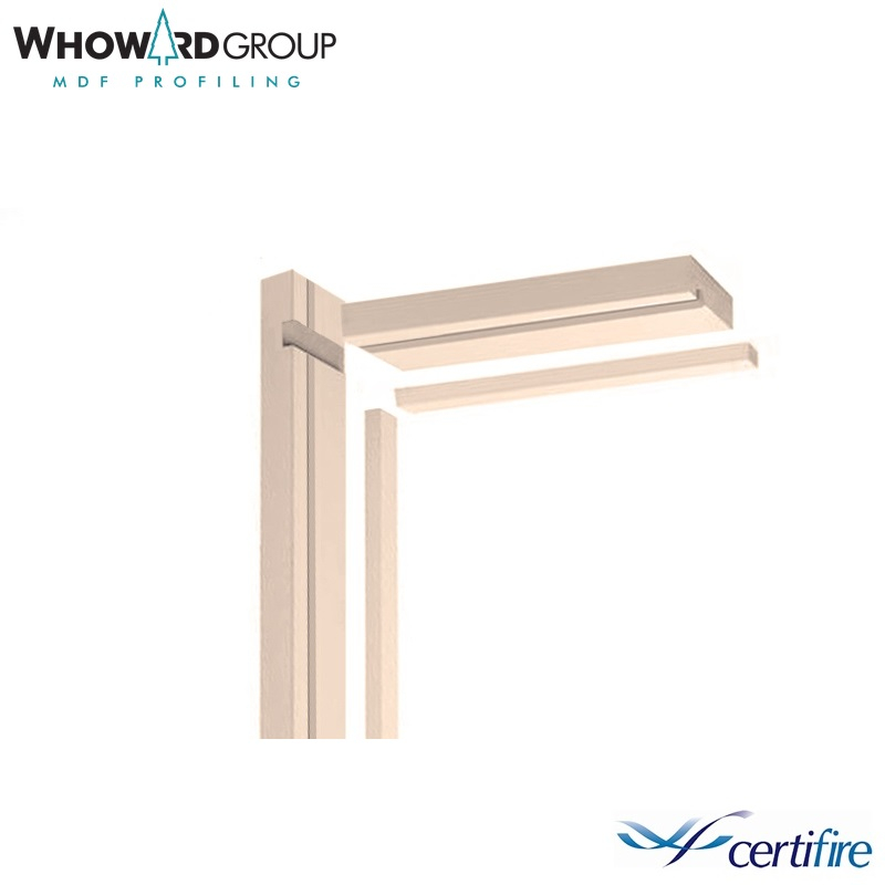  Internal Oak Veneered MDF FIRE DOOR LINING Set (90mm x 25mm)