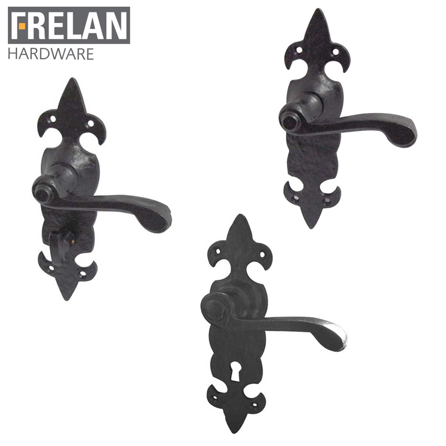 frelan-hardware-fleur-de-lys-black-antique-lever-on-backplate-door-handle