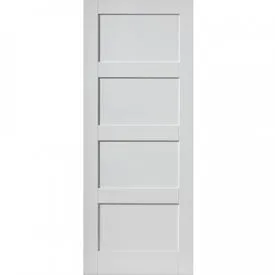 JB Kind Montserrat 4 Panel White Primed Internal FD30 Fire Door