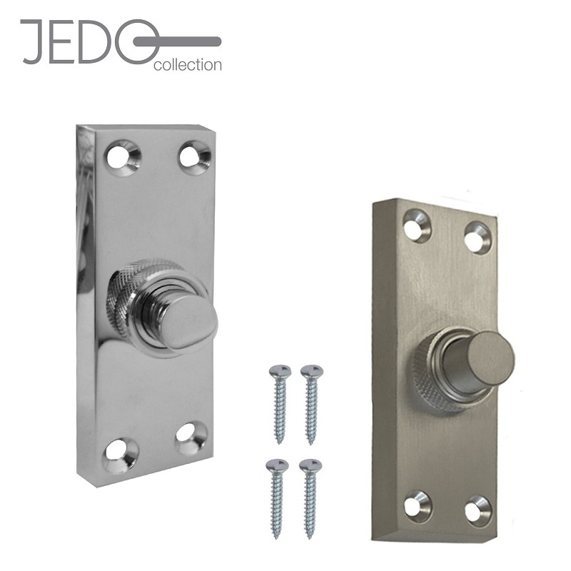 Jedo Classic Chrome Push Button Door Bell (Polished Chrome)