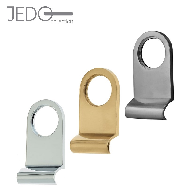 Jedo Front Door Cylinder Pull with Round Top PB