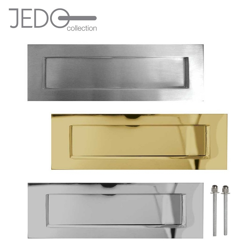 Jedo Front Door Sprung Letter Plate PB 305mm
