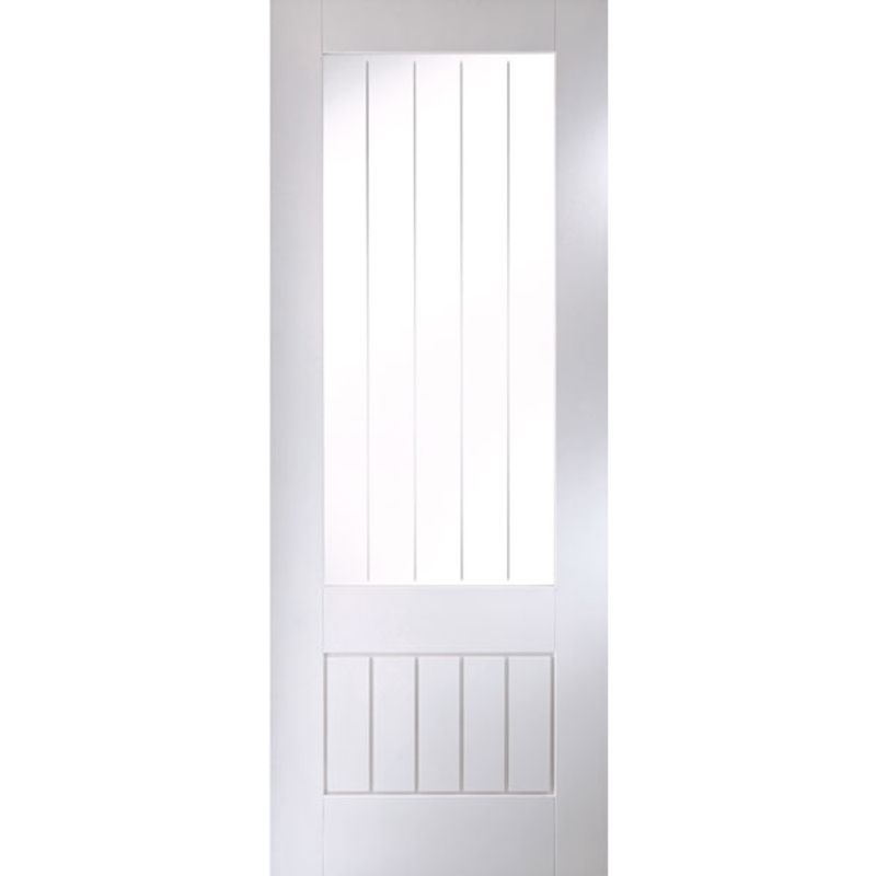 JELDWEN Curated Simplicity Cottage White Primed Glass Internal Door