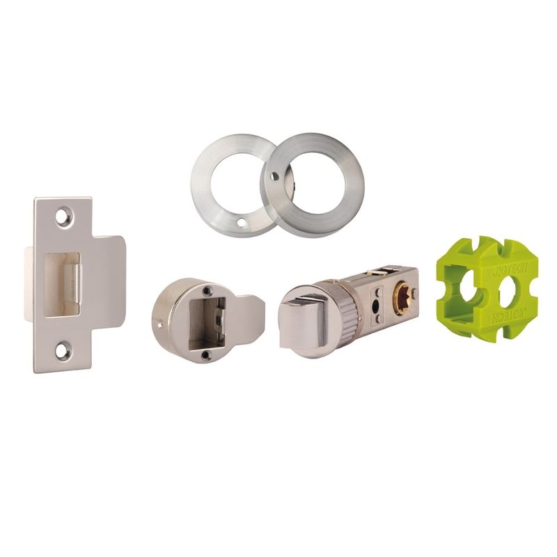 Jigtech Chrome Smart Tubular Latch Privacy Converter Kit Door Superstore®