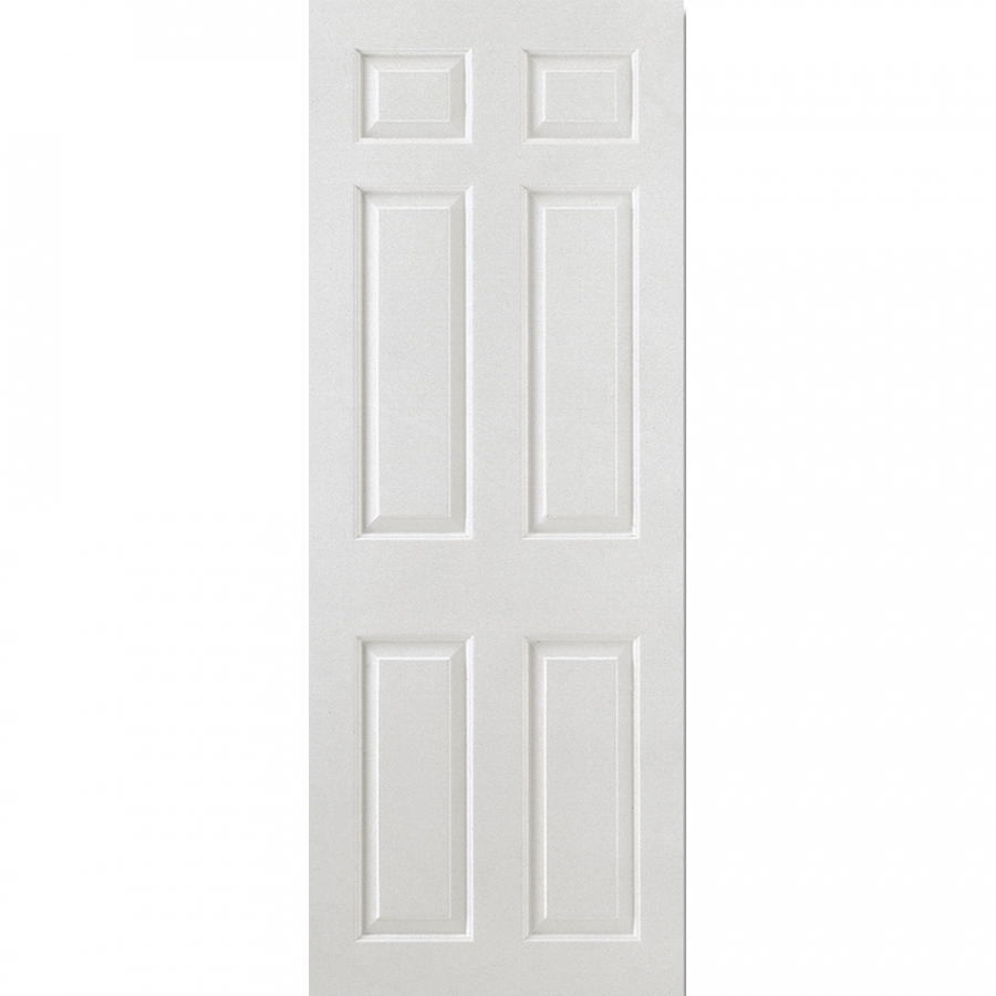 LPD Square Top 6 Panel Smooth White Primed Internal Door