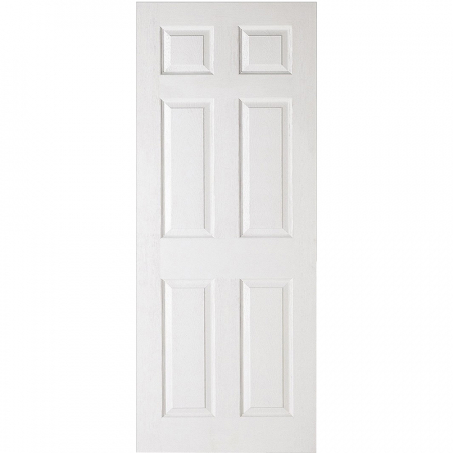 LPD 6 Panel Textured White Primed Internal Door
