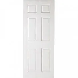 LPD 6 Panel Textured White Primed Internal Door