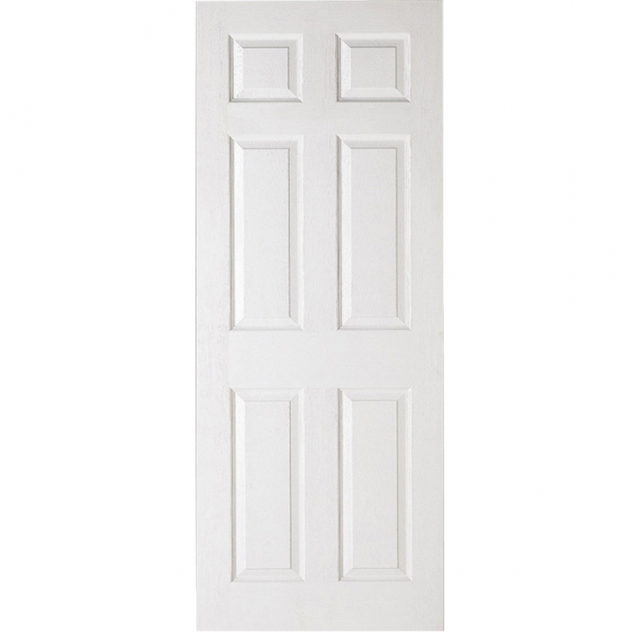 LPD 6 Panel Textured White Primed Internal FD30 Fire Door
