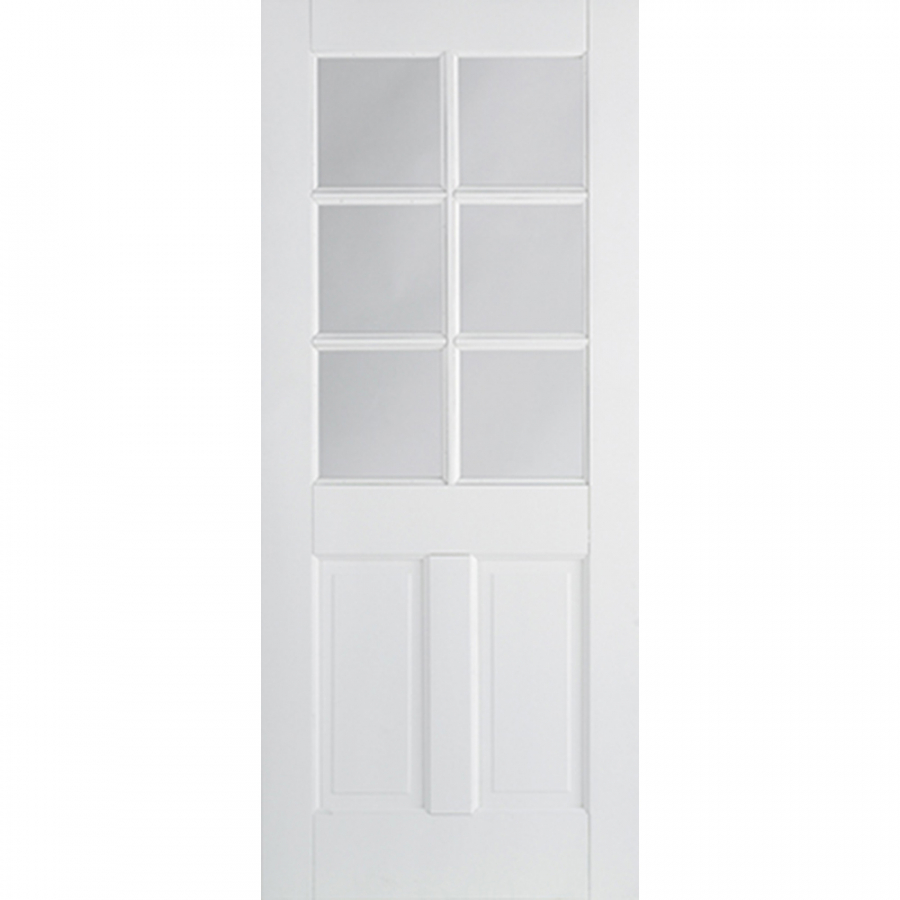 LPD Canterbury White Primed 6 Light Glazed Internal Door