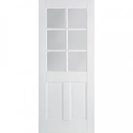 LPD Canterbury White Primed 6 Light Glazed Internal Door