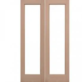 LPD Pattern 20 Unfinished Hemlock Oak Unglazed External Door Pair