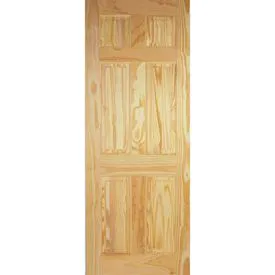 LPD Traditional 6 Panel Unfinished Pine Internal Door