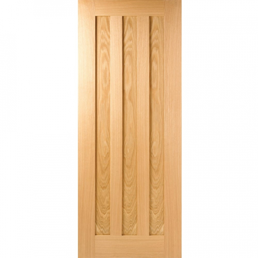 LPD Idaho Contemporary 3 Panel Fully Finished Oak Internal FD30 Fire Door