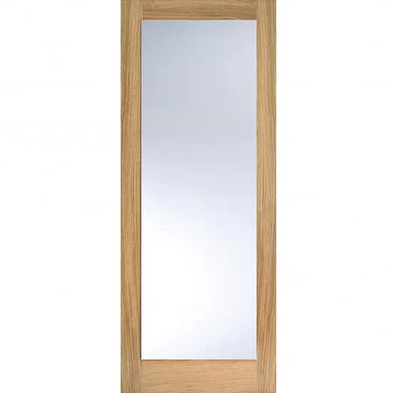 LPD Unfinished Oak Pattern 10 Clear Glass Internal Door | Door Superstore®