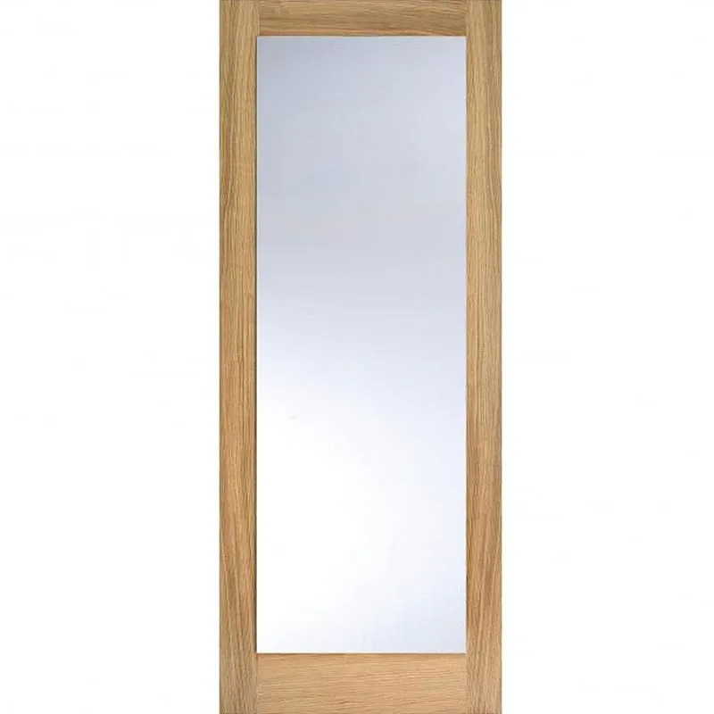 LPD Unfinished Oak Pattern 10 Clear Glass Internal Door | Door Superstore®