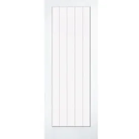 LPD Moulded Textured Primed White Glazed Internal Door