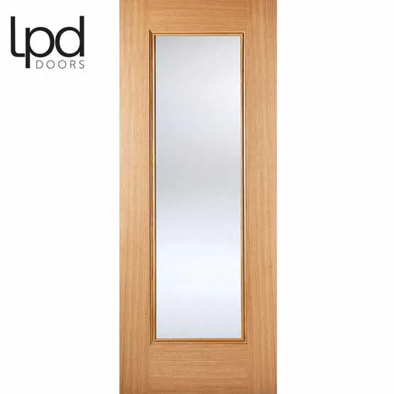 LPD Eindhoven Fully Finished Oak Glazed Internal Door - 1981mm x 838mm ...