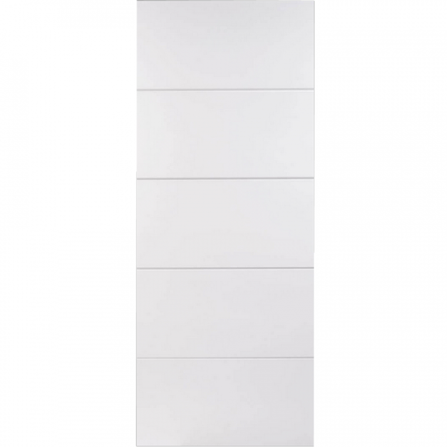 LPD Horiztonal 5 Panel Smooth White Primed Internal Door