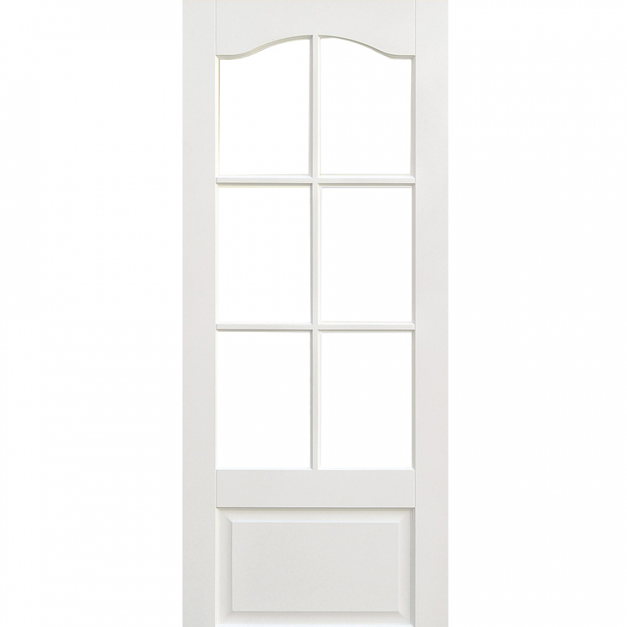 LPD Kent White Primed 6 Light Glazed Internal Door