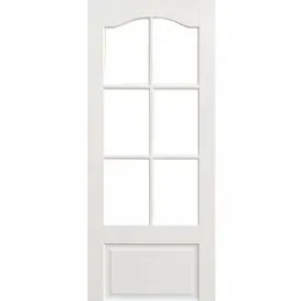 LPD Kent White Primed 6 Light Glazed Internal Door