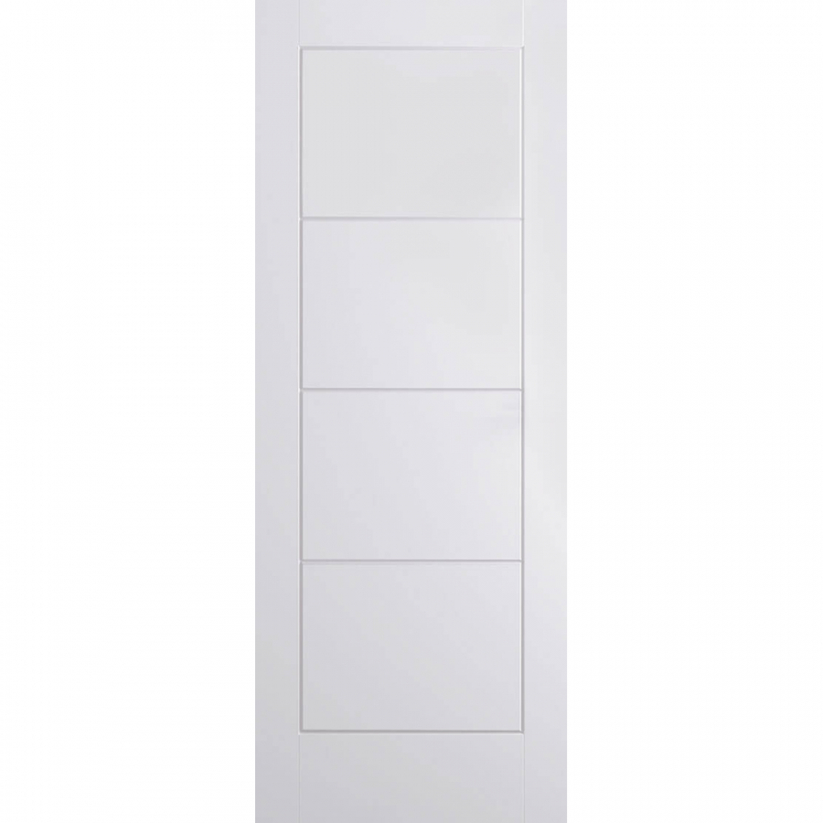 LPD Ladder Moulded Panel White Primed Internal Door