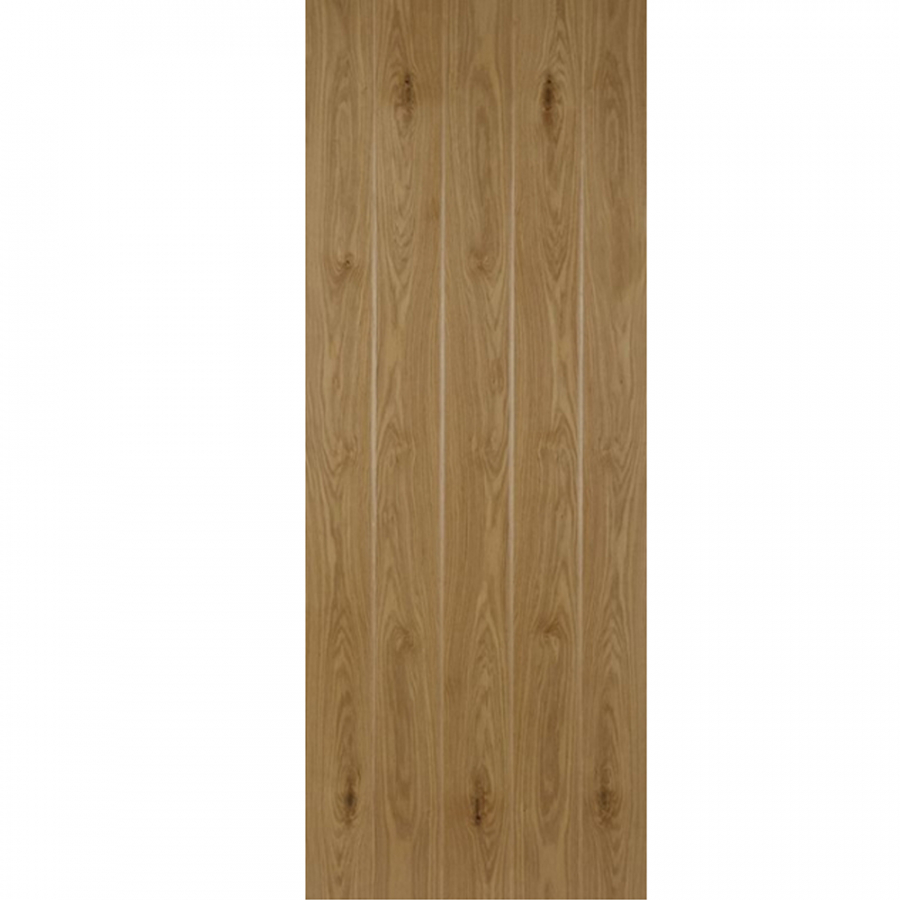 Mendes Oak Ledged and Braced Flush Grooved Door