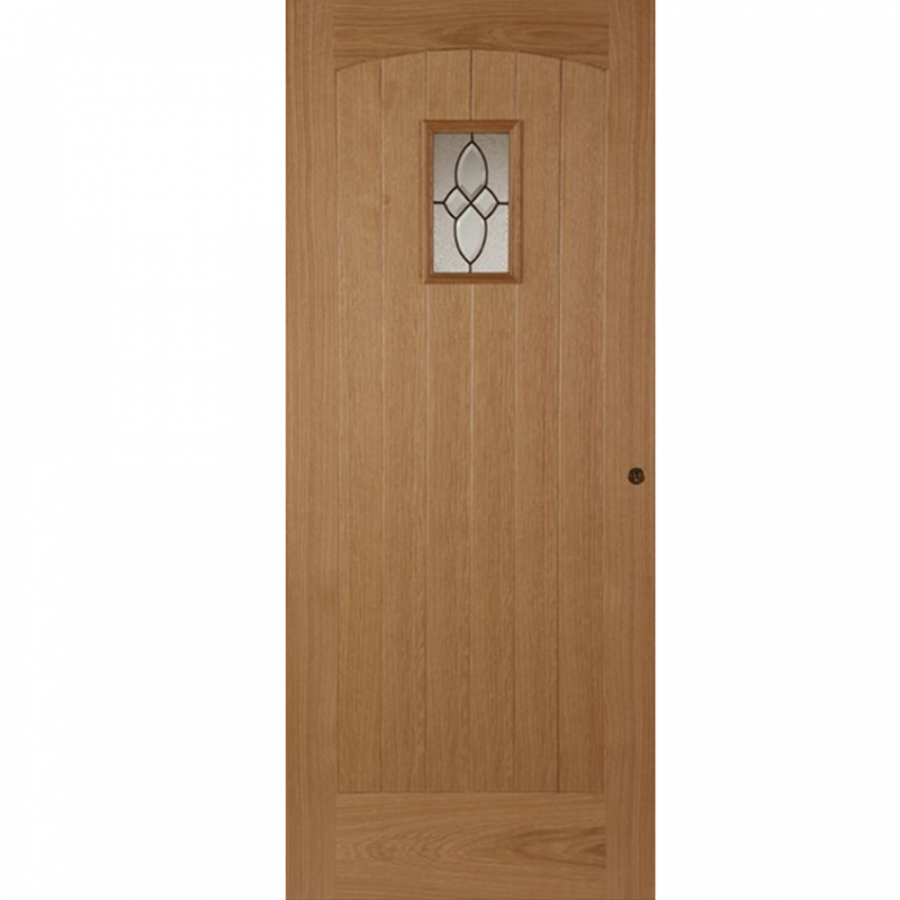 Mendes External Oak Traditional Cottage 2 Glass Door